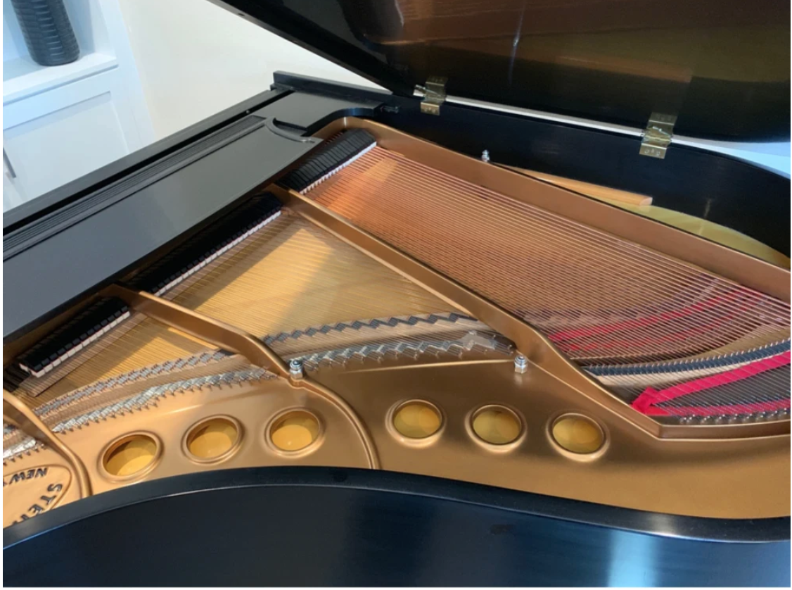 2014 Steinway Model M | Satin Ebony | Pre-Owned in Like-New Condition