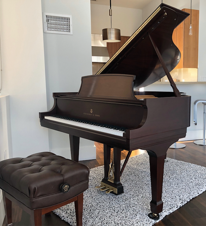 2001 Steinway Model S Grand Piano | Walnut Crown Jewel