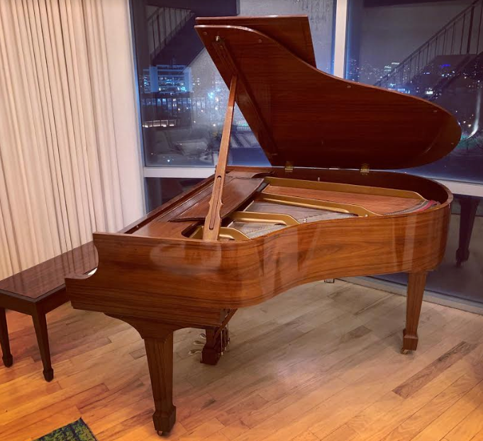 2000 Steinway Model S Grand Piano in NYC Santos Rosewood Crown Jewel