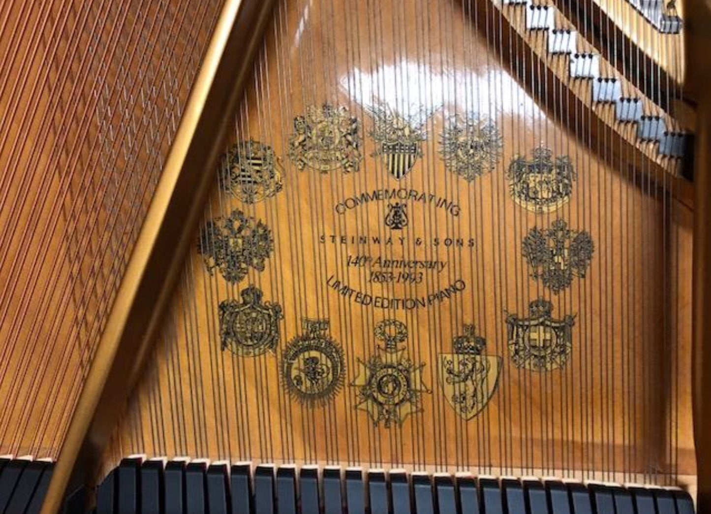 Steinway Model M soundboard