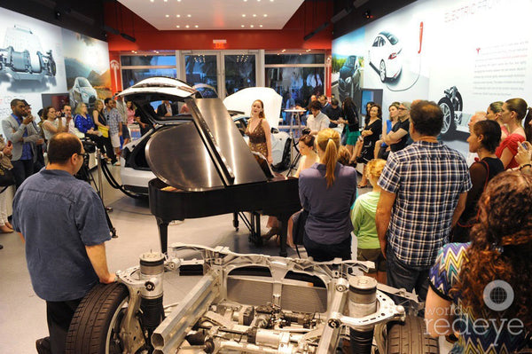 Tesla Cars & Steinway Pianos at Park Avenue Pianos Concert