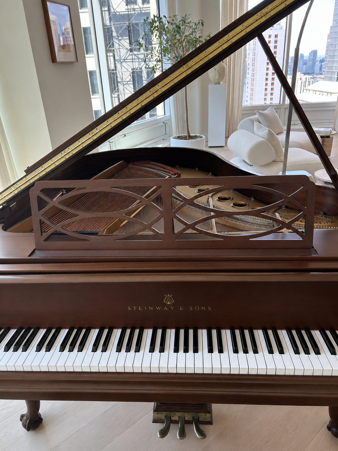 Steinway Chippendale Model M | Sketch 1014A | Mahogany | 1990