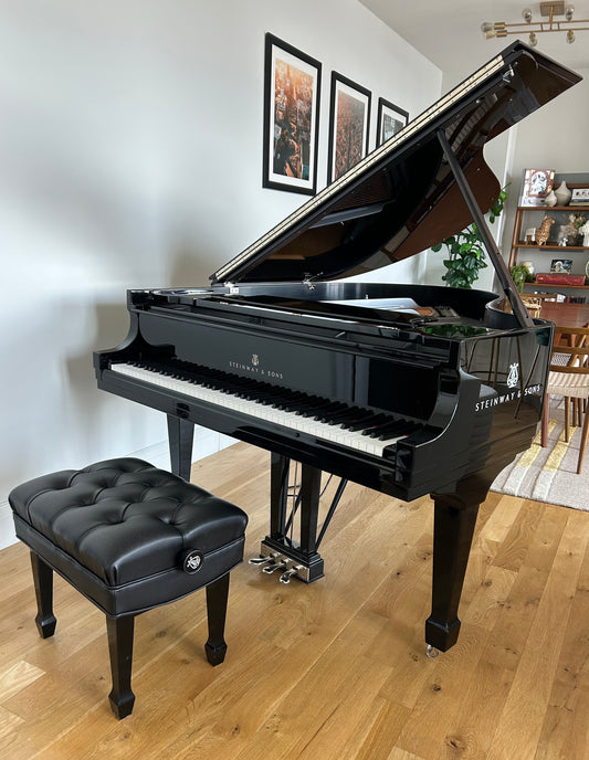 2017 Steinway Model O | High Gloss Ebony | Sterling Silver Edition | IPad Player System Similar to Spirio