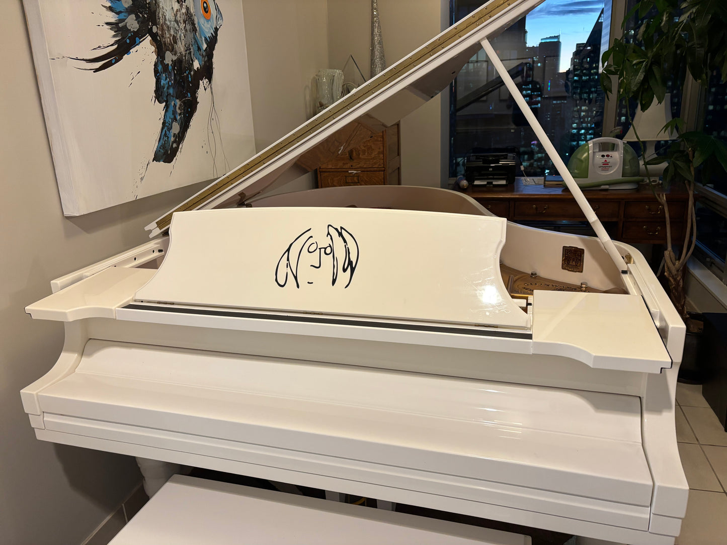 Rare John Lennon "Self Portrait" Steinway Model O | Purchased New in 2011