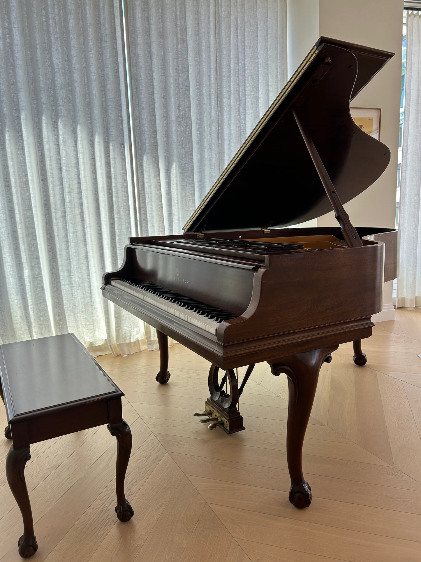 Steinway Chippendale Model M | Sketch 1014A | Mahogany | 1990