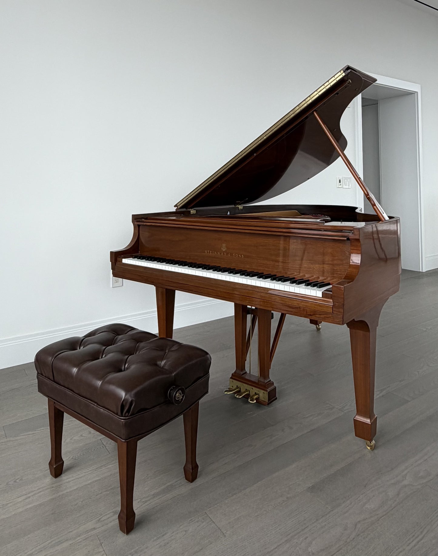 1998 Steinway Model M | Crown Jewel Special Edition | Walnut