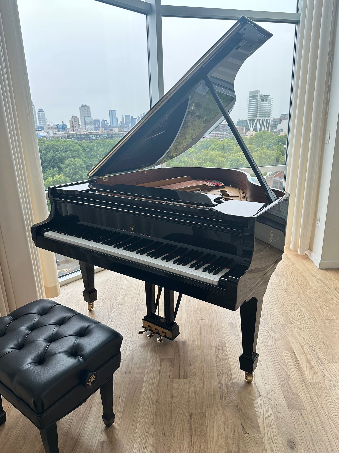 2024 Steinway Model S | High Gloss Ebony