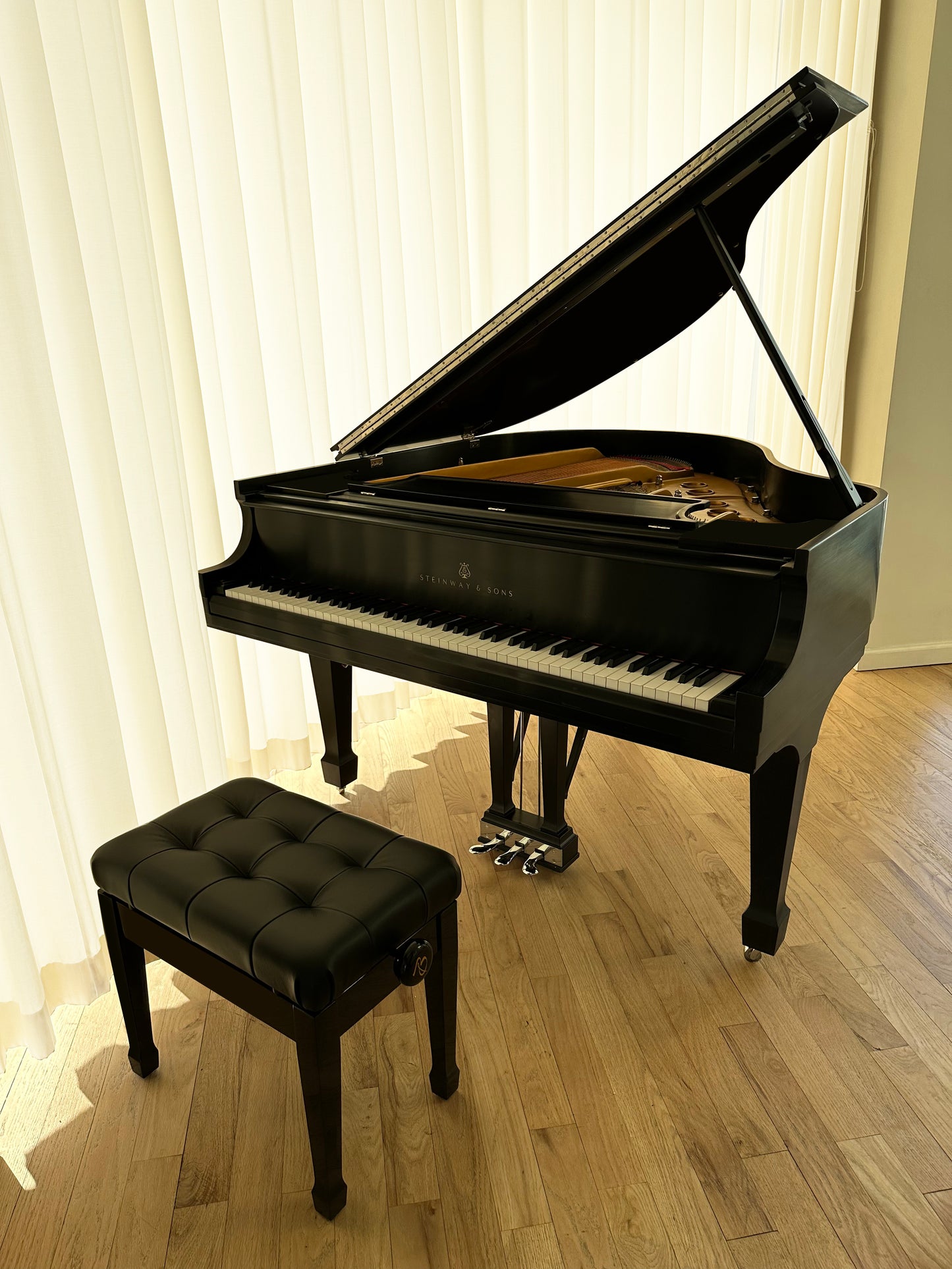 2007 Steinway Model S | Ebony | IPad Player System Similar to Spirio