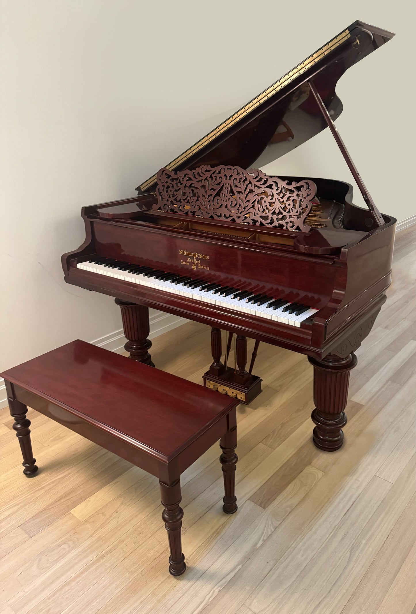 2003 Steinway Model L | Henry Ziegler Limited Edition | African Cherry