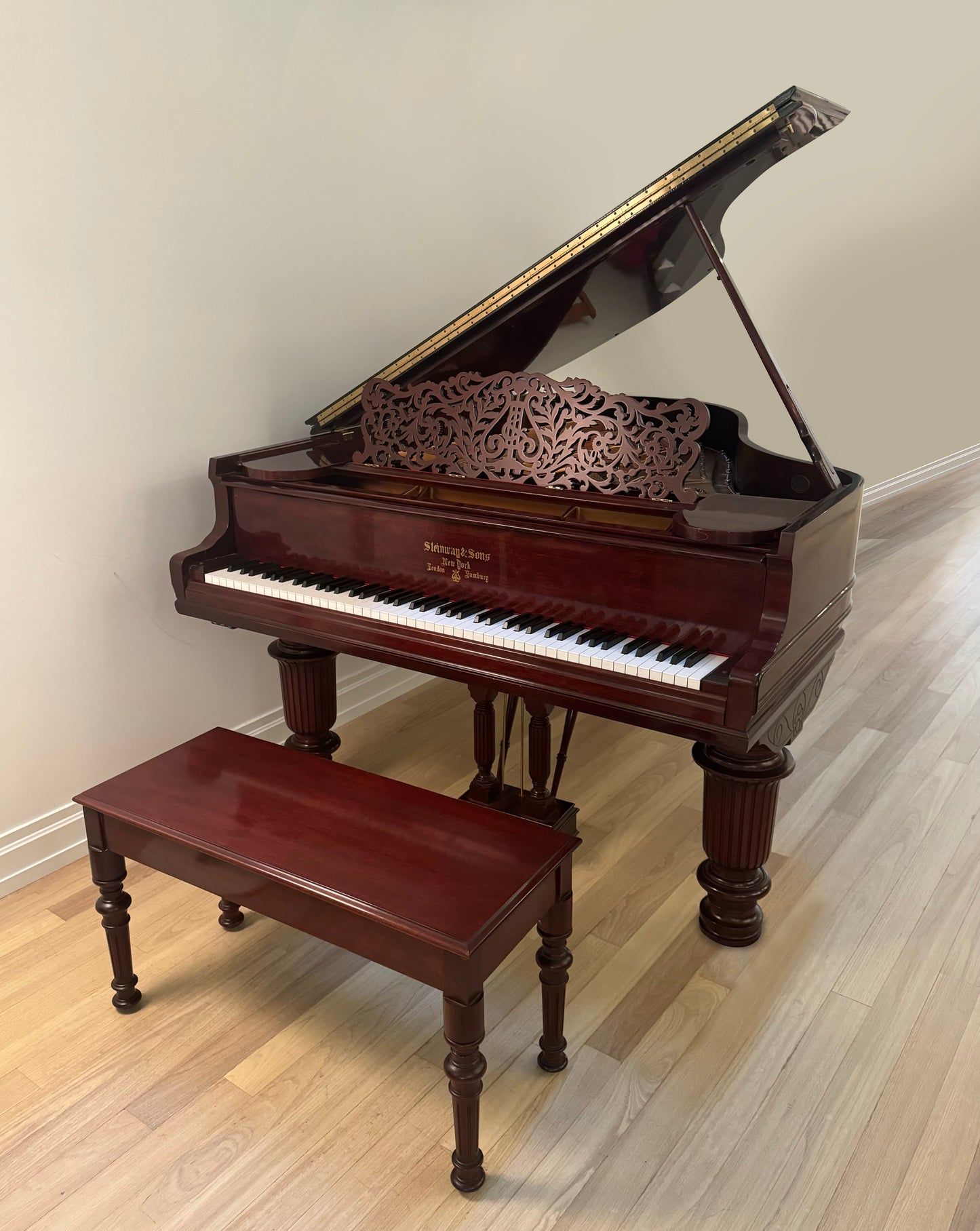 2003 Steinway Model L | Henry Ziegler Limited Edition | African Cherry