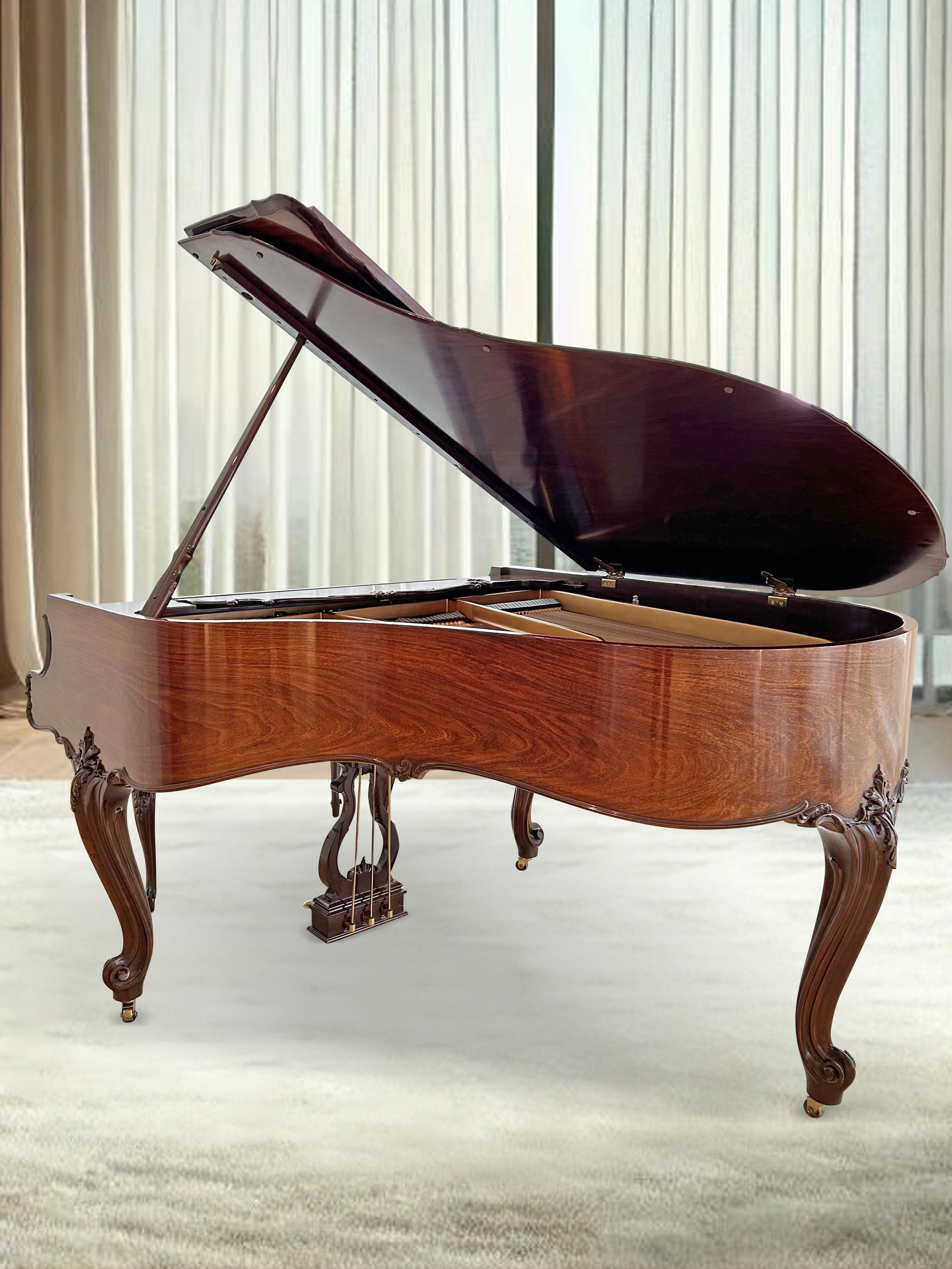 2003 Steinway Model M Louis XV Piano | Sketch 501A | East Indian Rosew