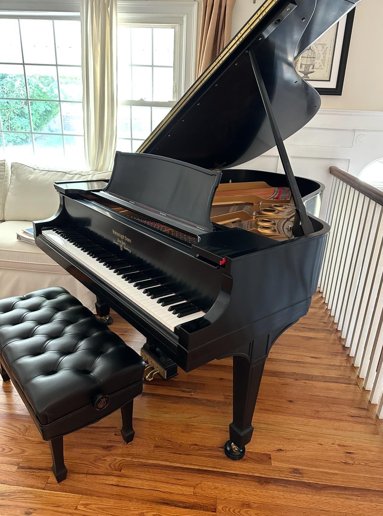 Steinway Model L | Limited "Heirloom" Edition Sold at Steinway NYC Showroom in 2017 | Ebony