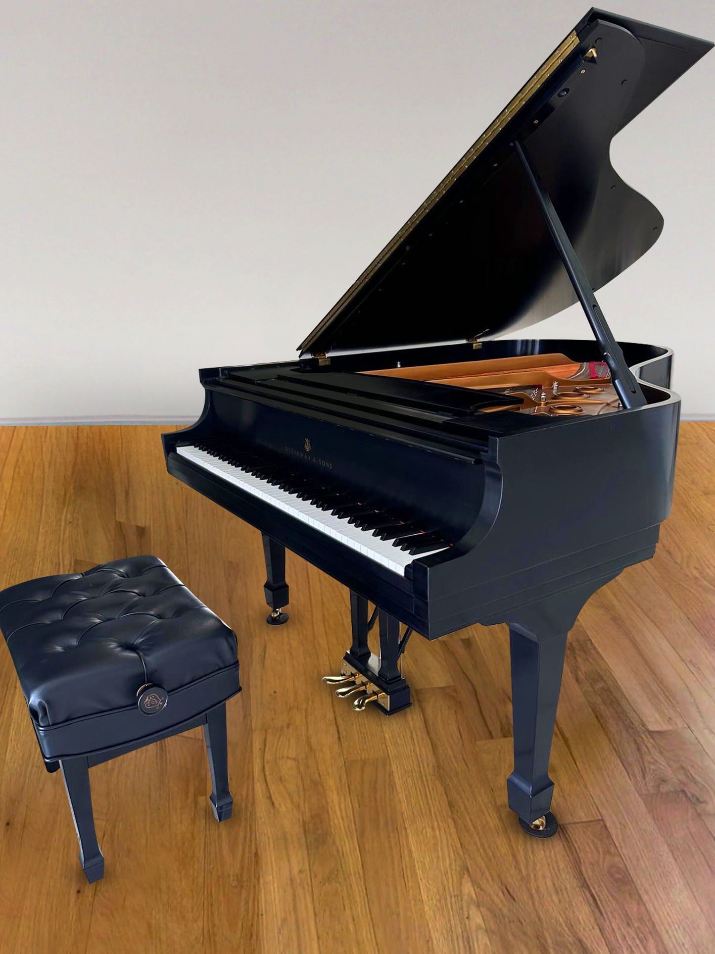 2005 Steinway Model L | Ebony | IPad Player System Similar to Spirio