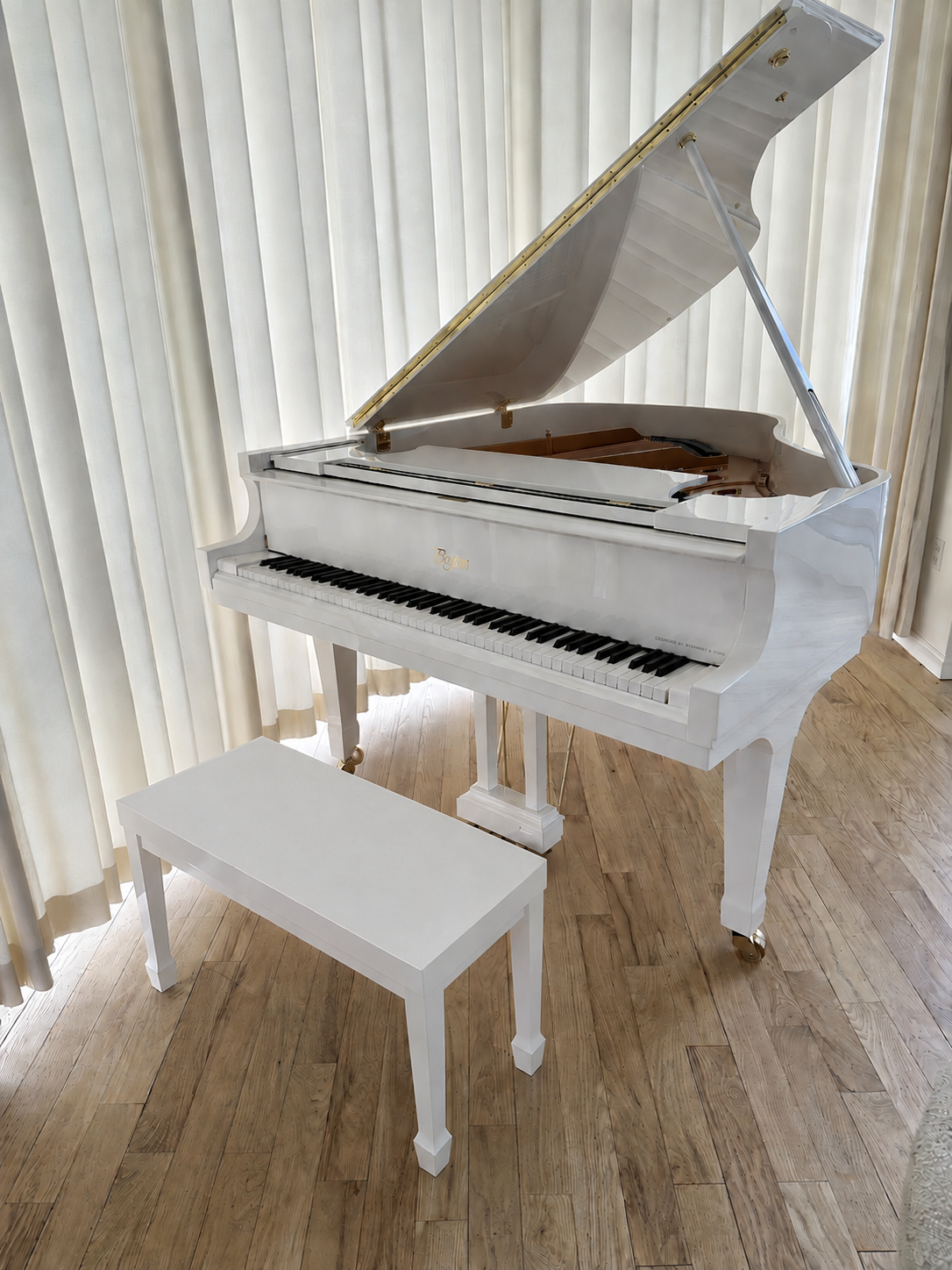 2021 Boston Grand GP-163 PE II | White High Polish