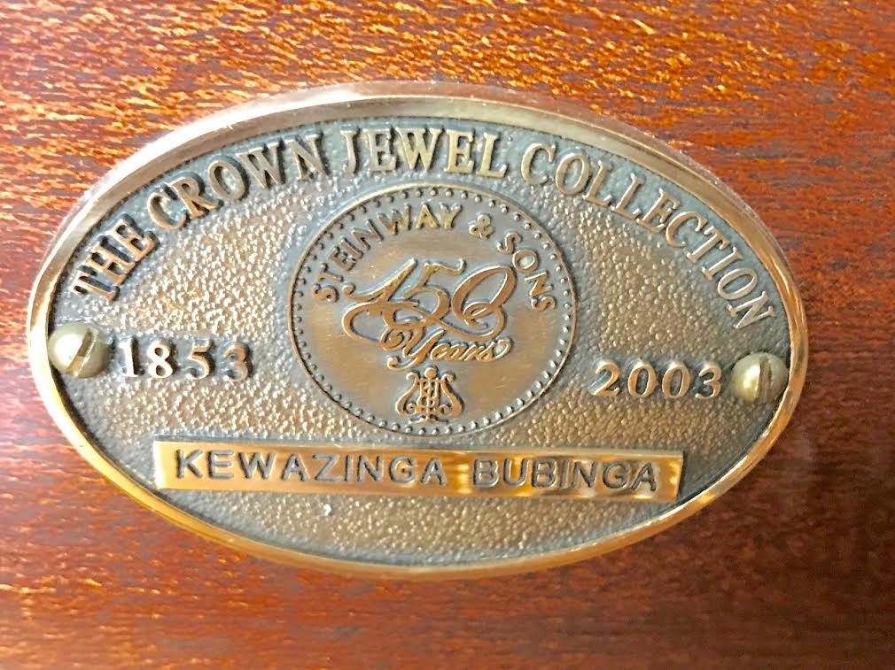 2003 Steinway Model L Grand Piano |  Kewazinga Bubinga Crown Jewel