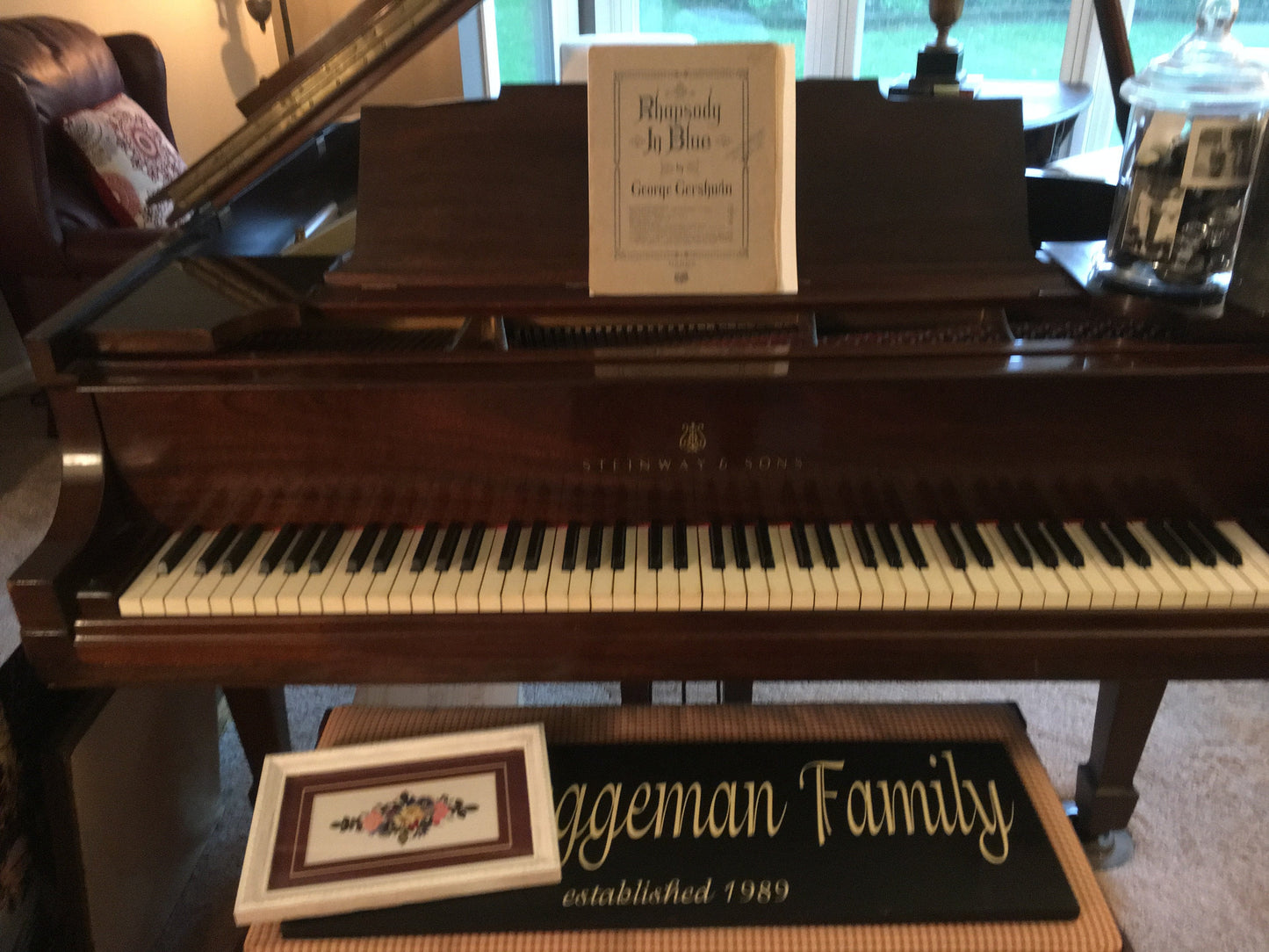 Steinway Model M Grand Piano Restored | Brown