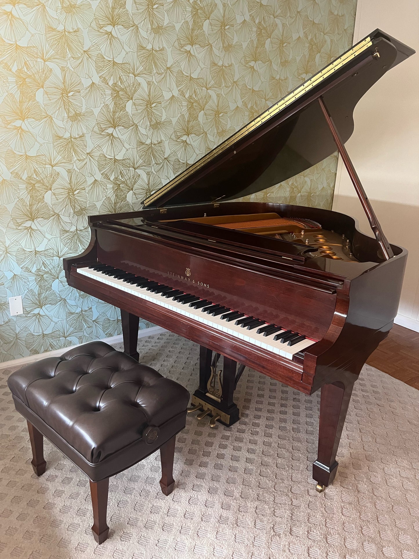 2008 Steinway Grand Piano Model S | Mahogany Crown Jewel Collection