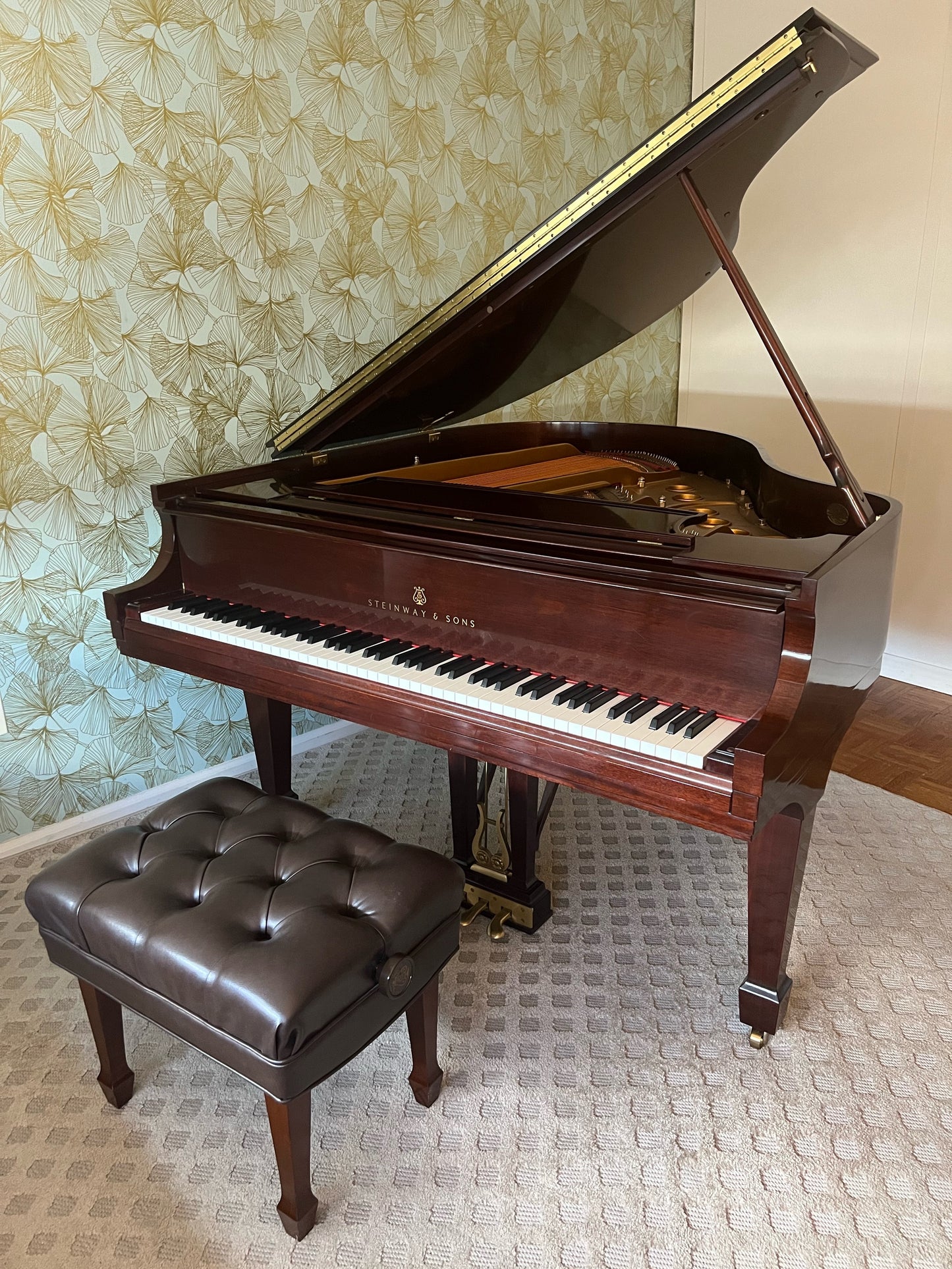 2008 Steinway Grand Piano Model S | Mahogany Crown Jewel Collection