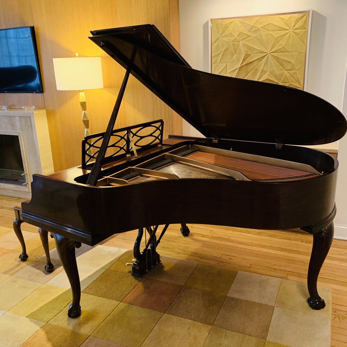 Steinway Model M Piano | Limited "Heirloom" Edition Sold at Steinway NYC Showroom in 2005