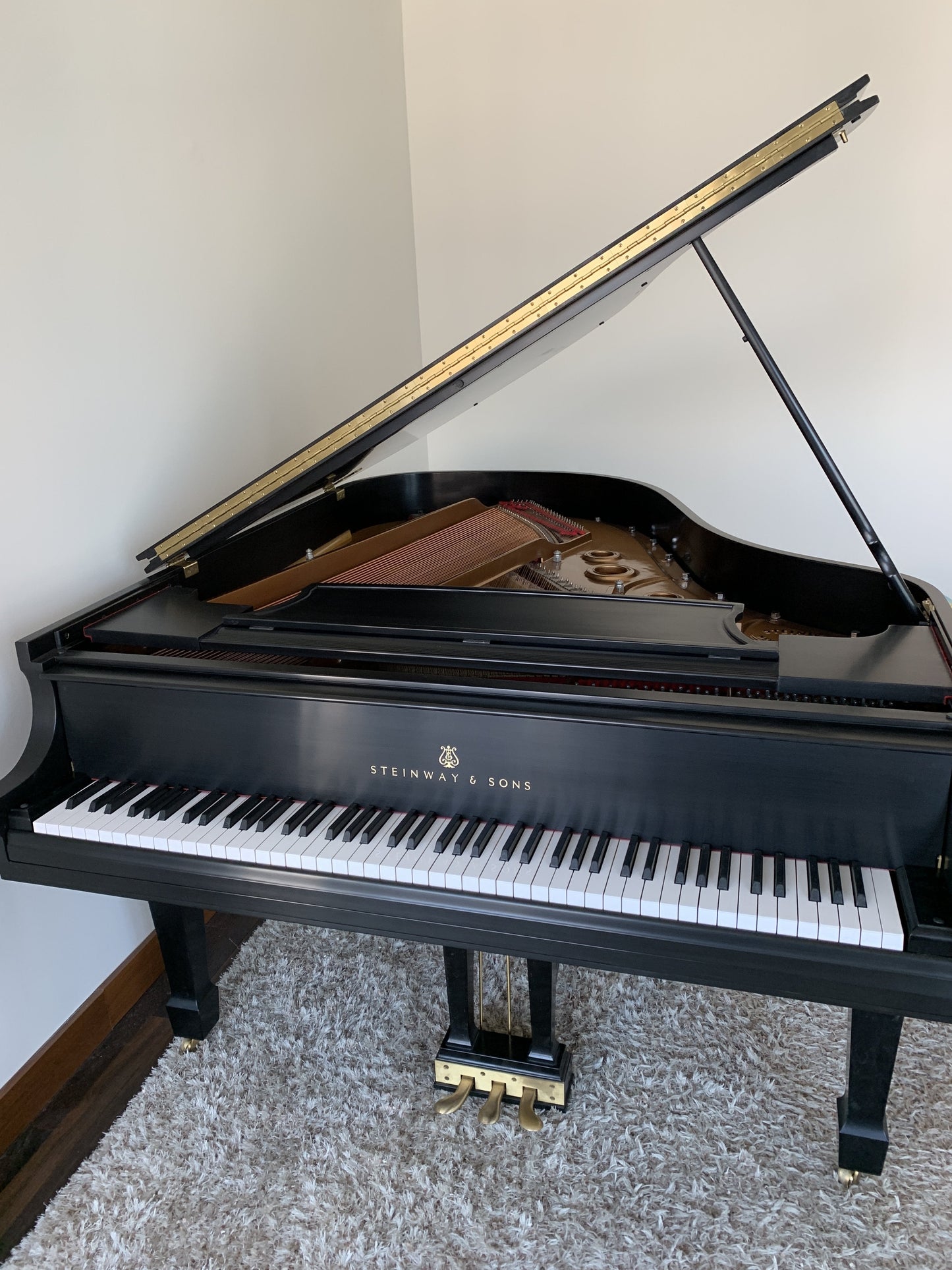 1988 Steinway Grand Piano Model L with Steinway Signature | Ebony