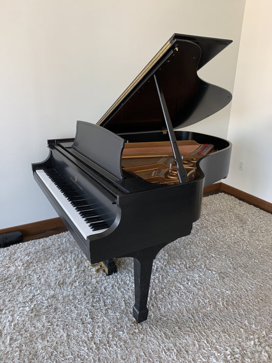 1988 Steinway Grand Piano Model L with Steinway Signature | Ebony