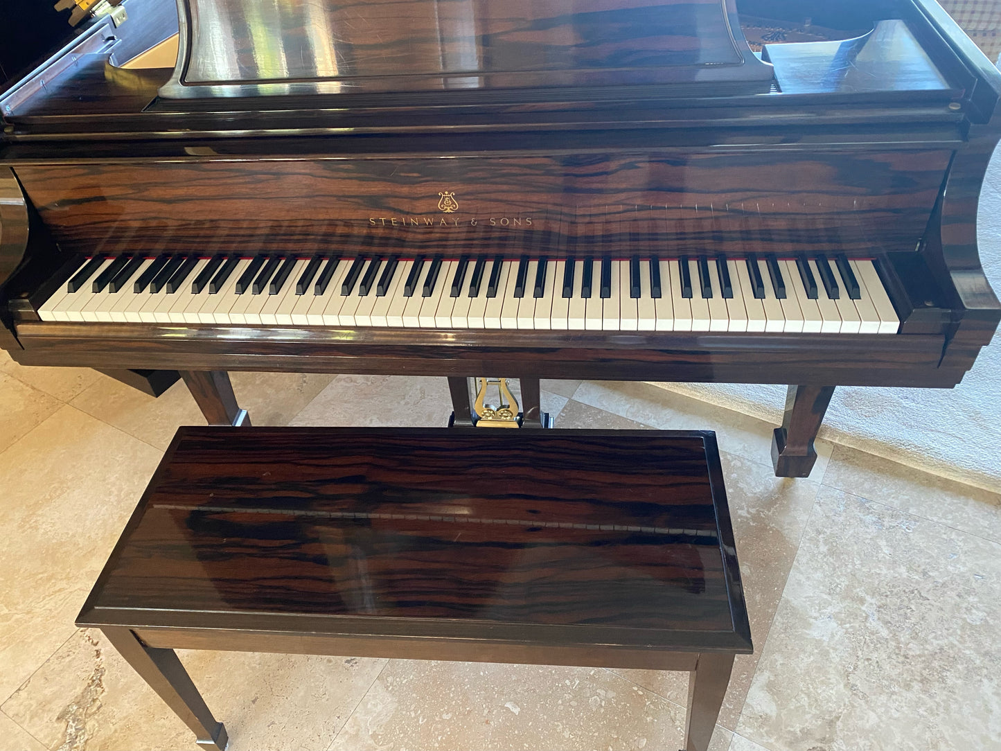 2003 Steinway Grand Piano Model L | Macassar Ebony