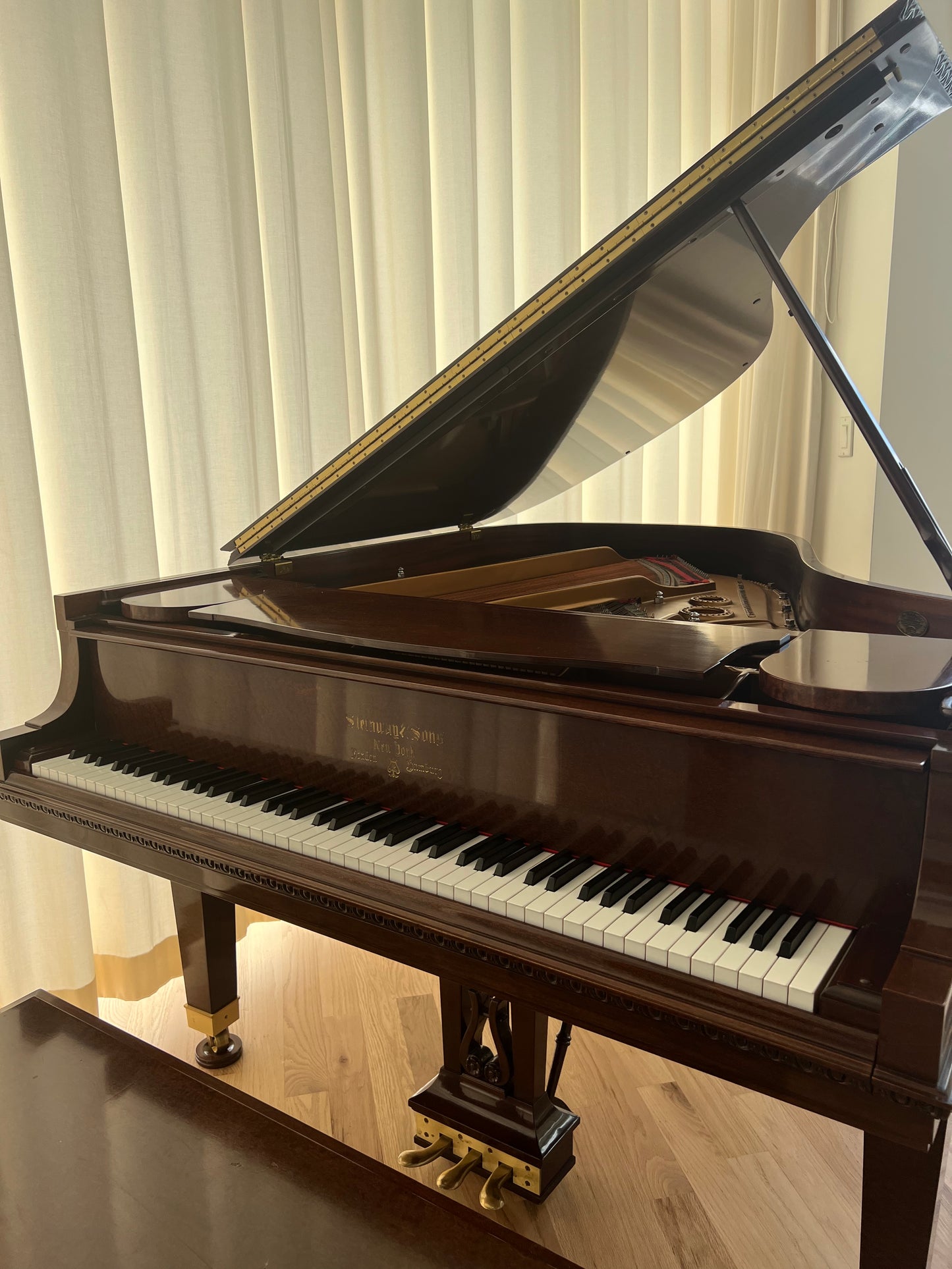 2000 Tiffany Steinway Limited Edition Grand Piano Model L | African Pommele