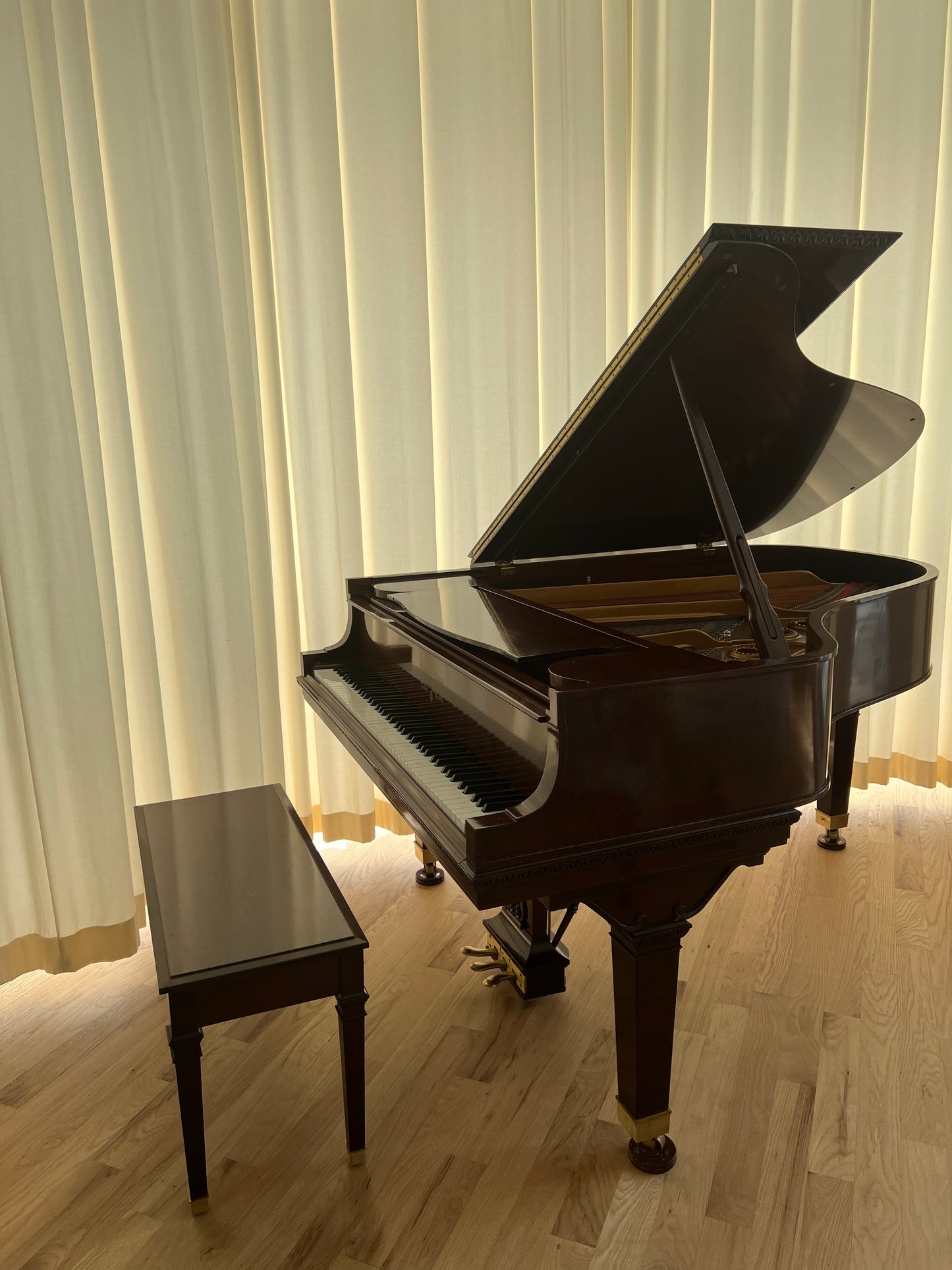 2000 Tiffany Steinway Limited Edition Grand Piano Model L | African Pommele