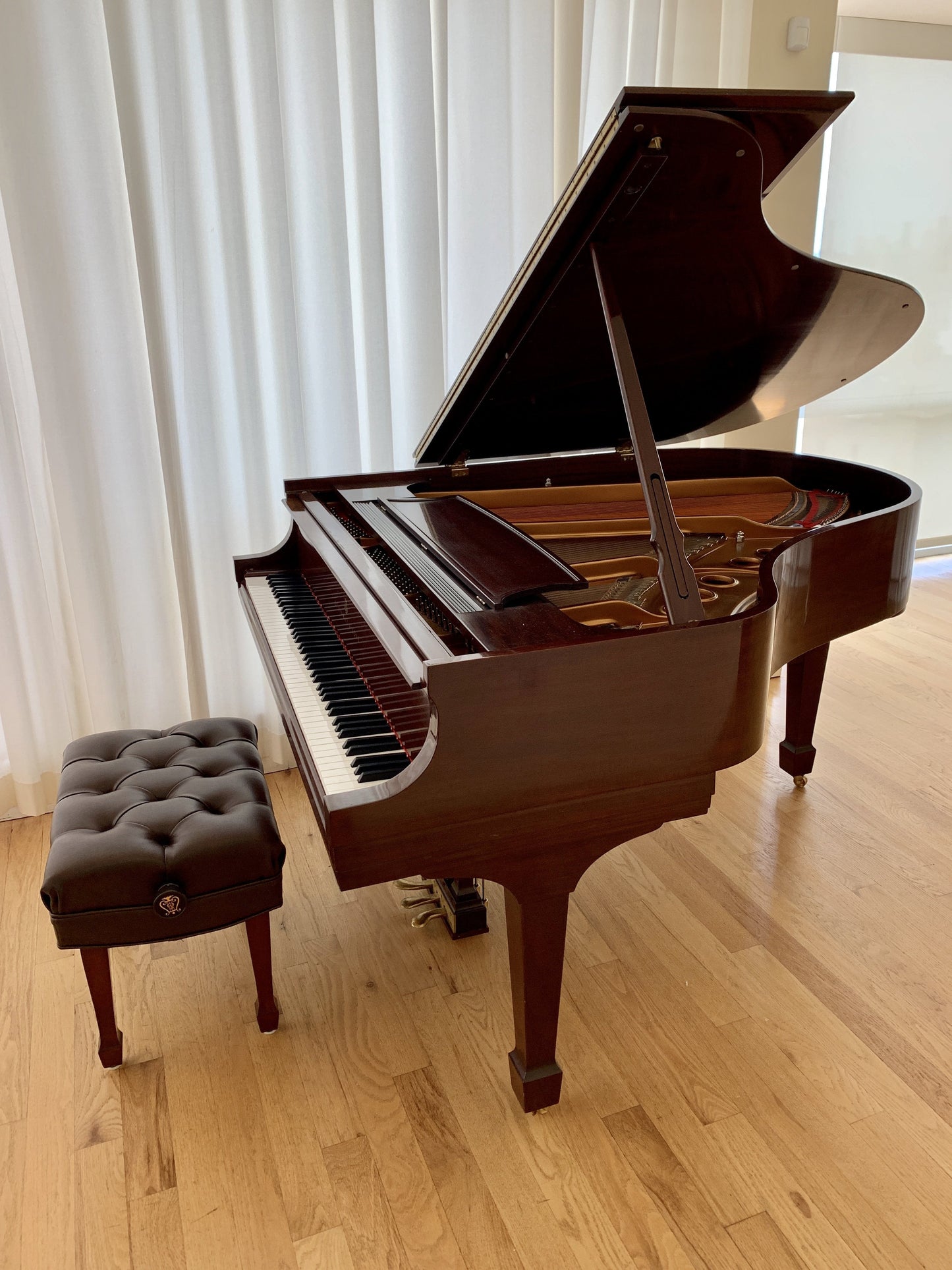 1990 Steinway Model M Grand Piano | Mahogany Crown Jewel