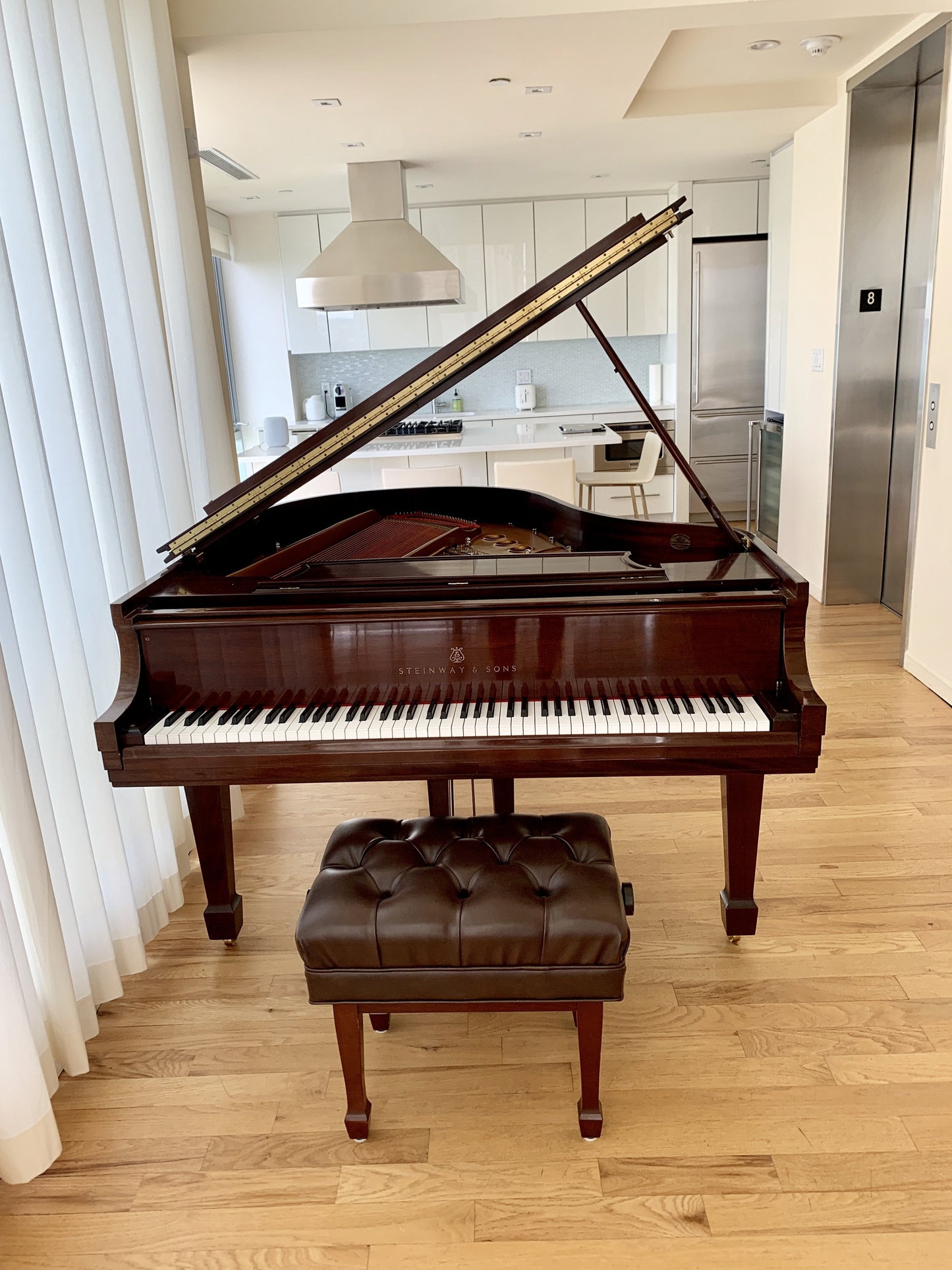 1990 Steinway Model M Grand Piano | Mahogany Crown Jewel – Park Avenue ...