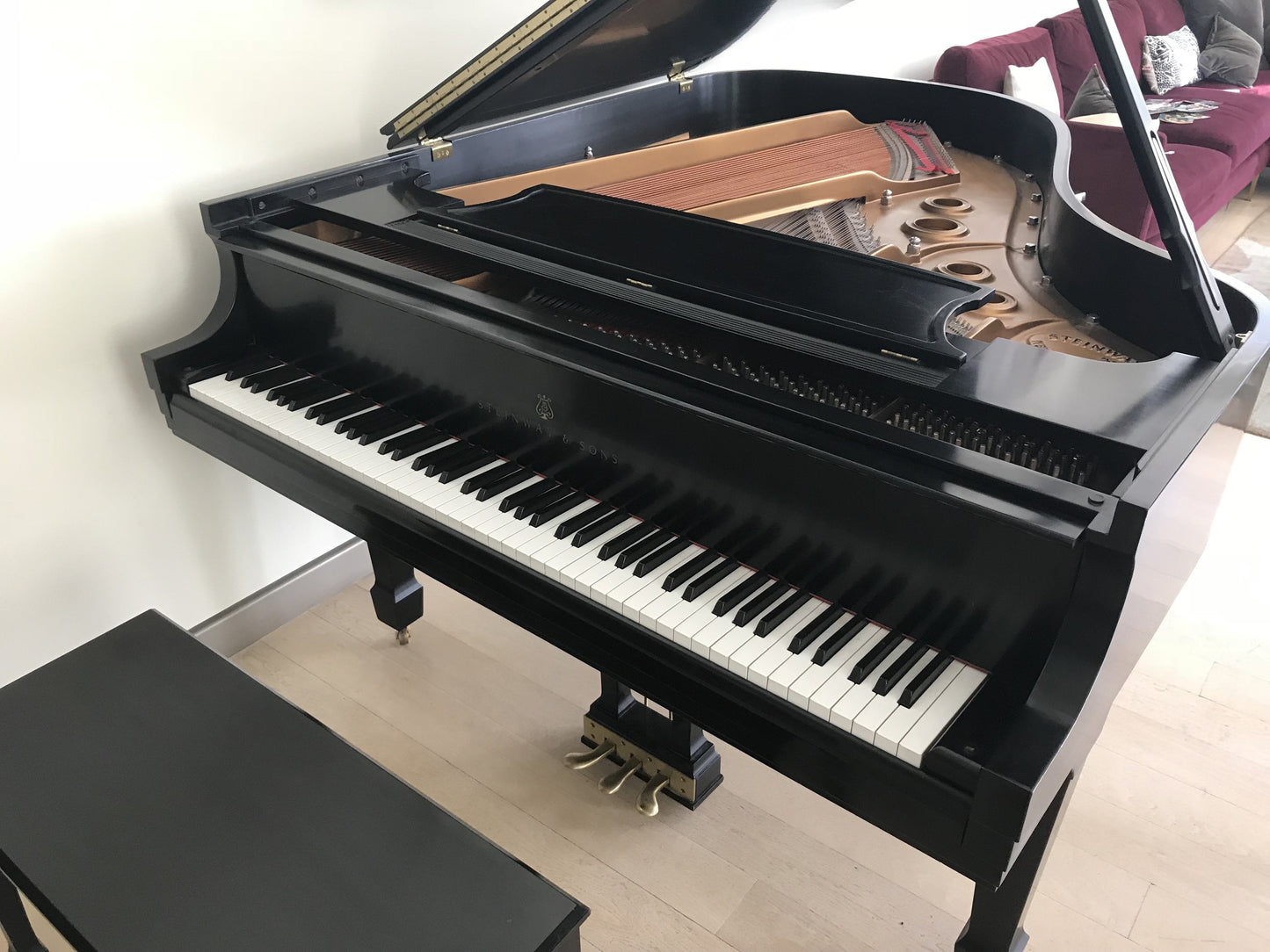 1993 Steinway Grand Piano Model L | Ebony