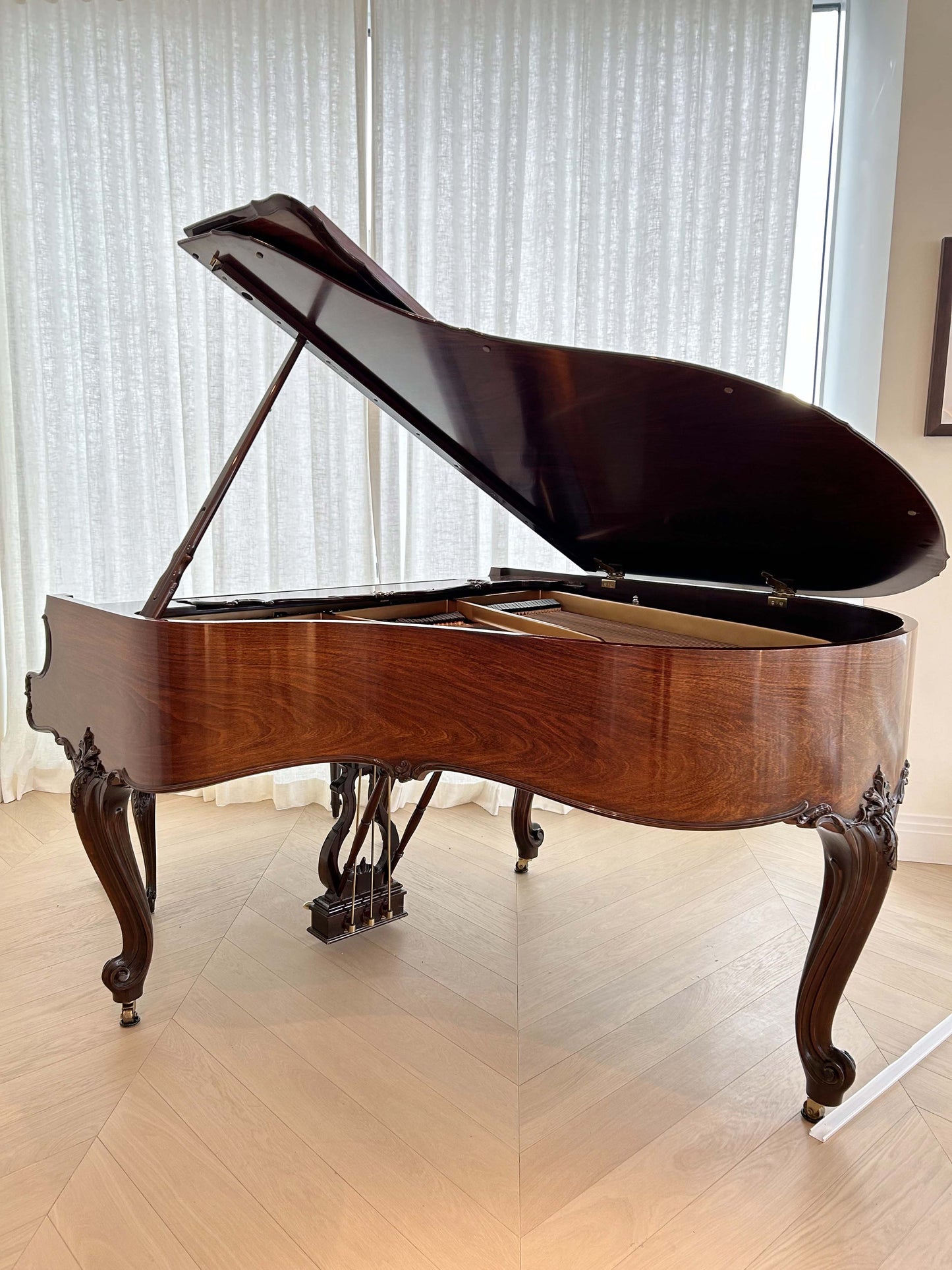 1997 Steinway Model M Louis XV Piano | Sketch 501A | East Indian Rosewood | Crown Jewel Collection