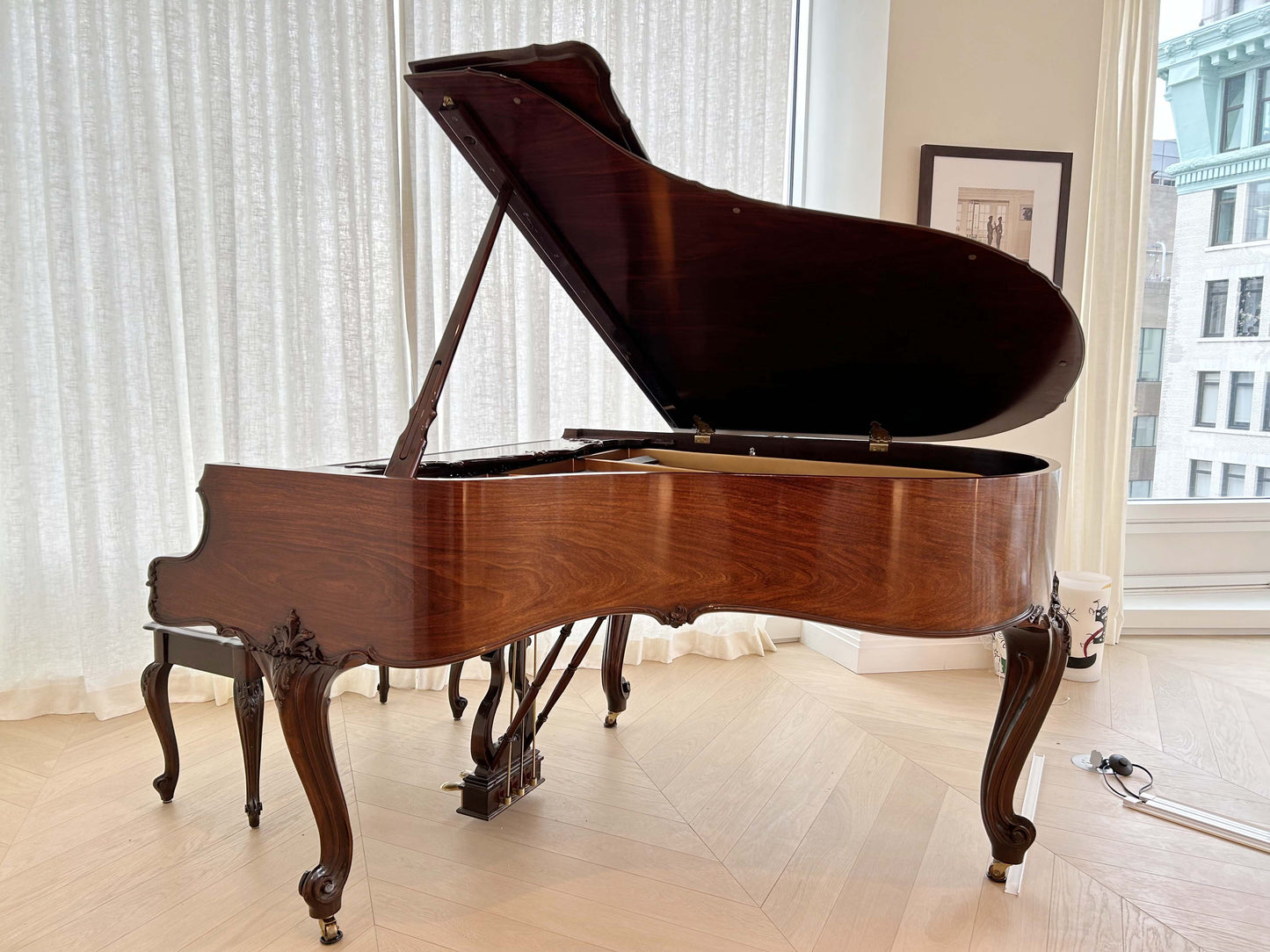 1997 Steinway Model M Louis XV Piano | Sketch 501A | East Indian Rosewood | Crown Jewel Collection