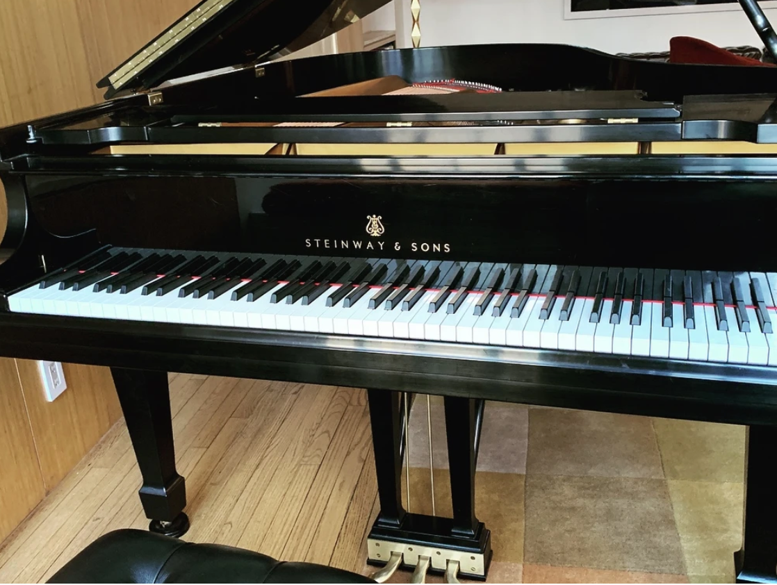 2014 Steinway Model M | Satin Ebony | Pre-Owned in Like-New Condition