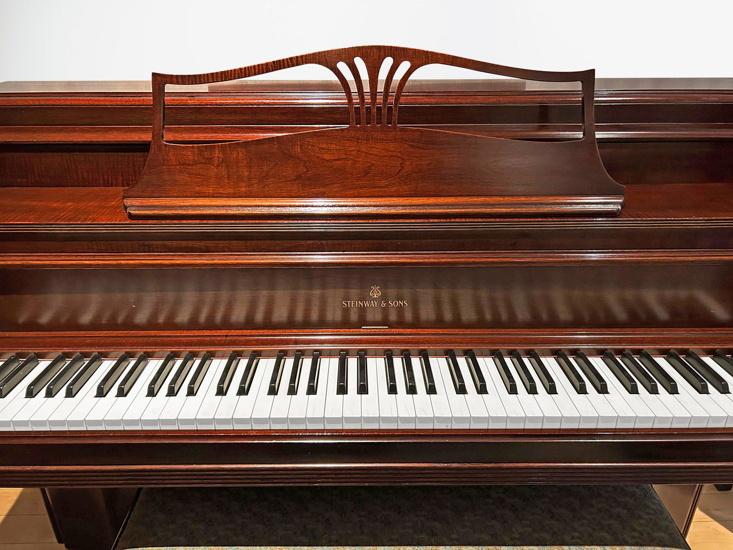 Steinway Hepplewhite Upright Piano | Mahogany