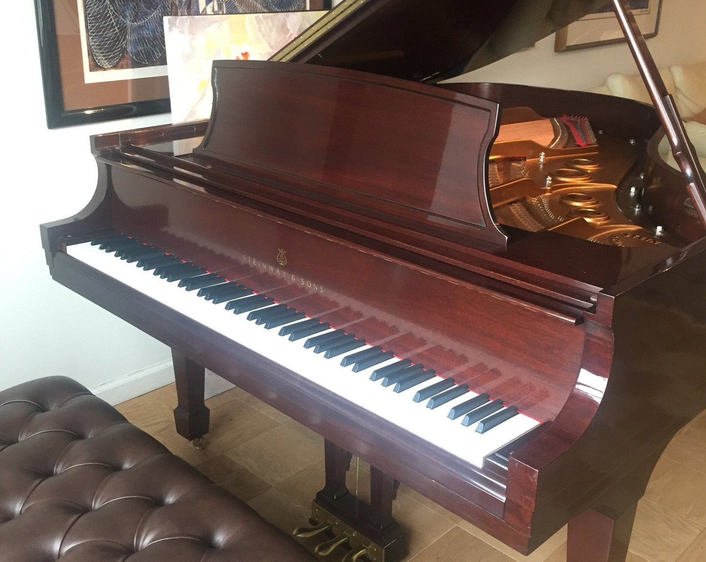 2001 Steinway Grand Piano Model L | Mahogany