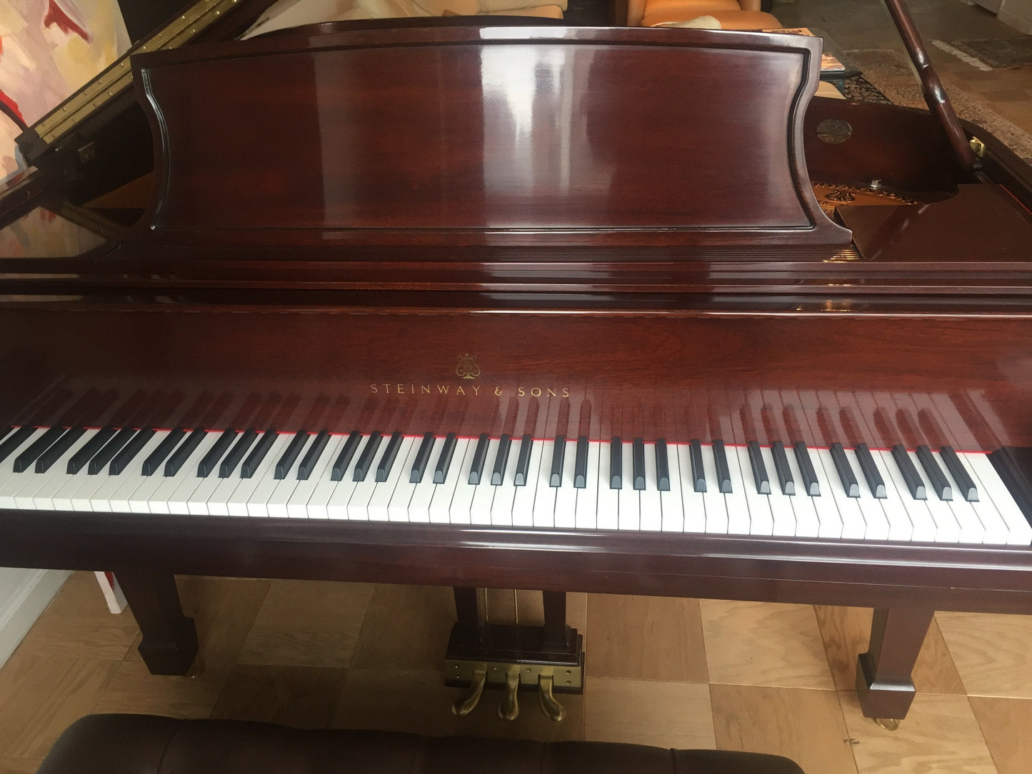 2001 Steinway Grand Piano Model L | Mahogany