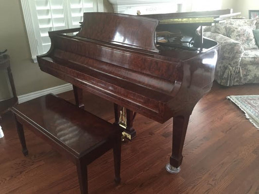 2006 Steinway Model M Grand Piano Kewazinga Bubinga Crown Jewel